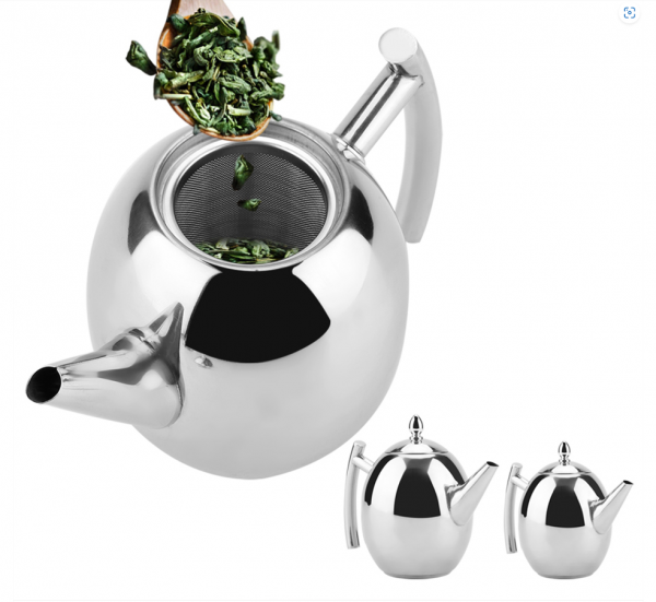 Stainless Steel Tea Kettle Teapot Indoor Outdoor Induction Stovetop Safe